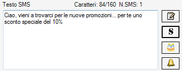 testo preimpostato,modificato