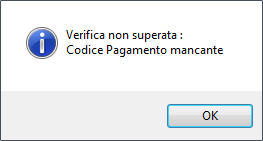messaggio informativo