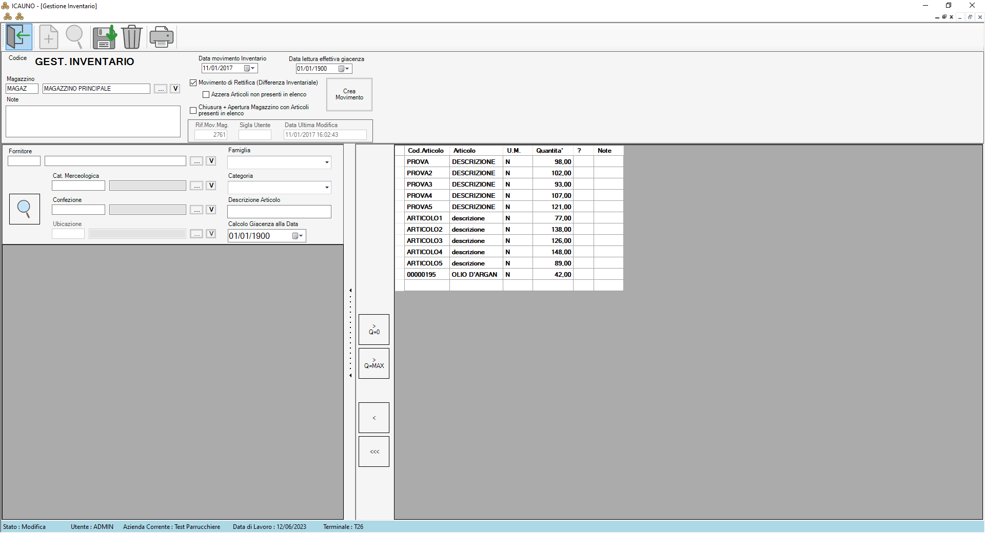 FINESTRA AGGIUNTA NUOVO ELEMENTO